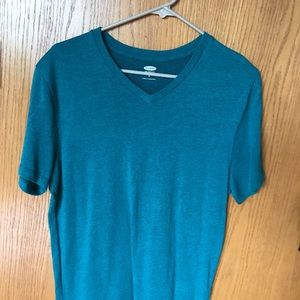 Old Navy Dark Teal Men's Short Sleeve Shirt